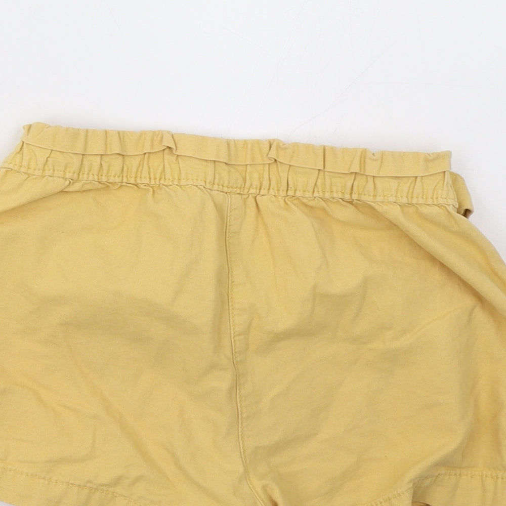 George Girls Yellow Sweat Shorts Size 9-10 Years