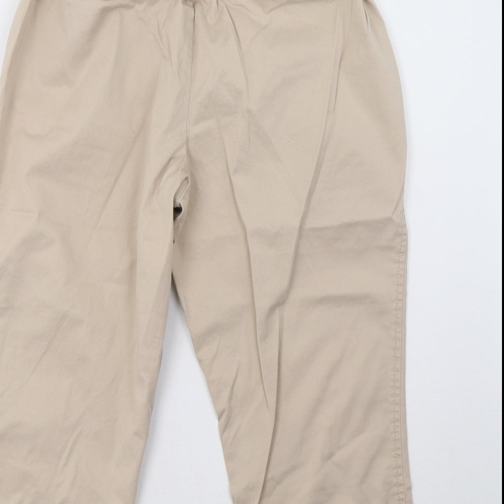 Motherhood Maternity Womens Beige Cropped Trousers Size L L24 in