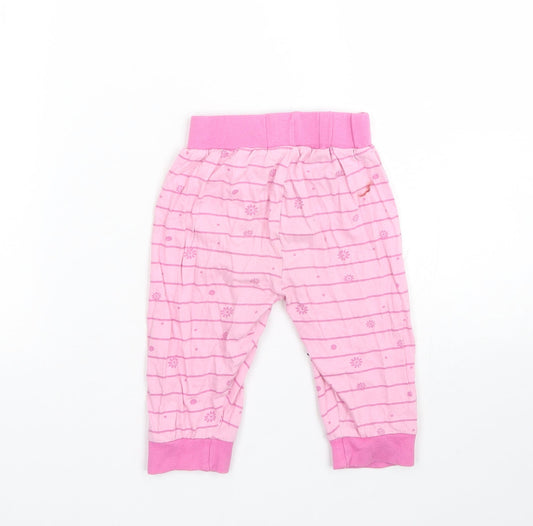 In the night garden Girls Pink Striped Cami Pyjama Pants Size 18-24 Months