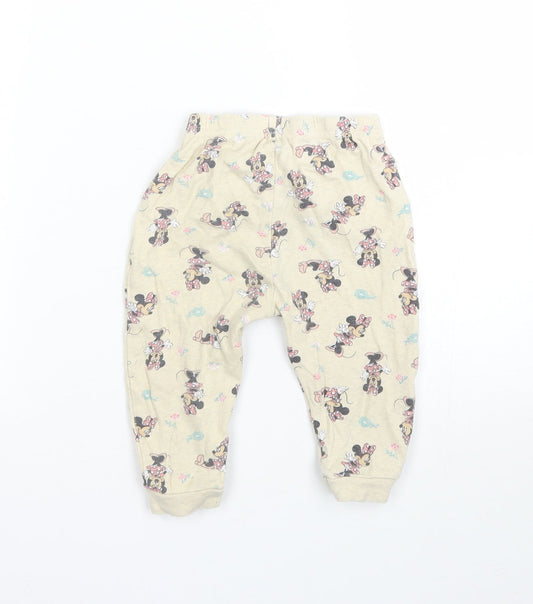 George Girls Beige Cami Pyjama Pants Size 12-18 Months - Minnie mouse