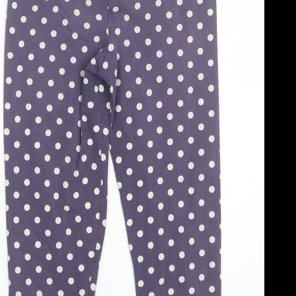 Gap Girls Purple Polka Dot Jegging Trousers Size 10-11 Years