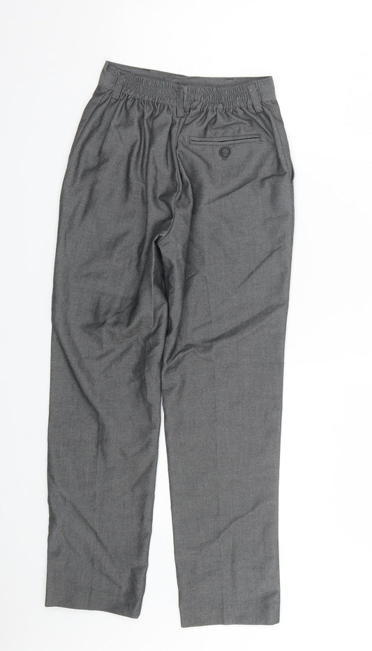 Preworn Boys Grey Dress Pants Trousers Size 9 Months - School uniform