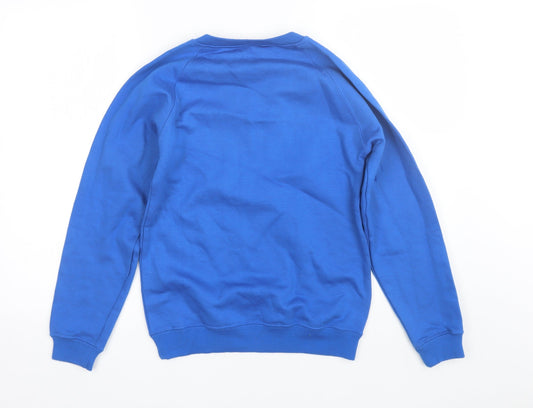 David Luke Boys Blue Pullover Sweatshirt Size 11-12 Years - School uniform