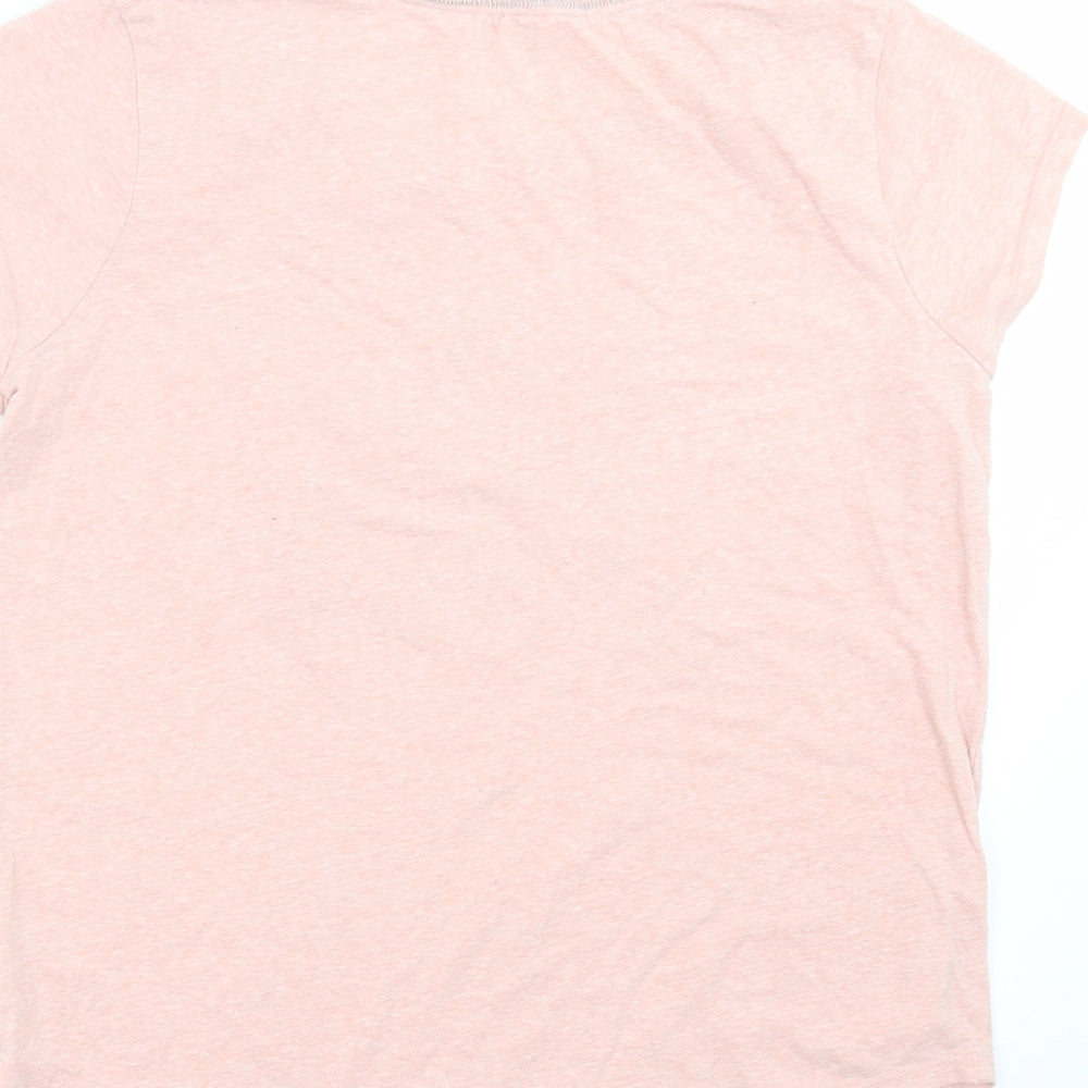 George Womens Pink Solid Top Pyjama Top Size 12 - Hello Weekend
