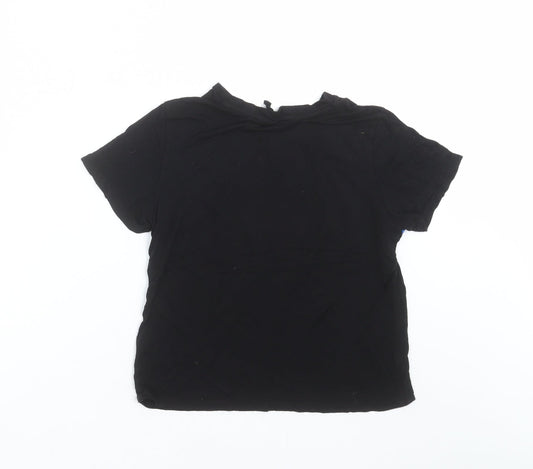 Divided by H&M Womens Black Basic T-Shirt Size S - 1990
