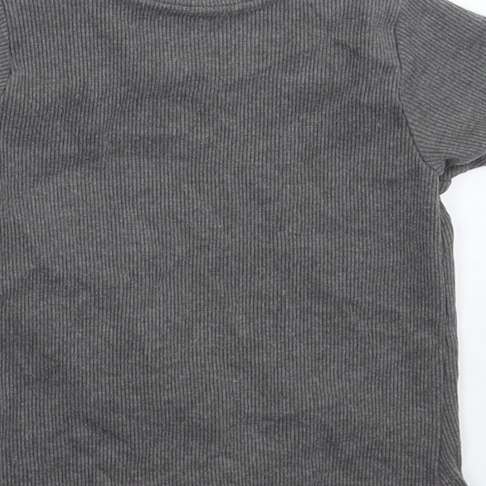 Nutmeg Girls Grey Basic T-Shirt Size 5-6 Years