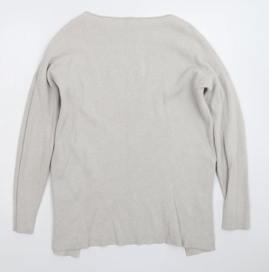 Zuppe Womens Grey Knit Pullover Jumper Size L