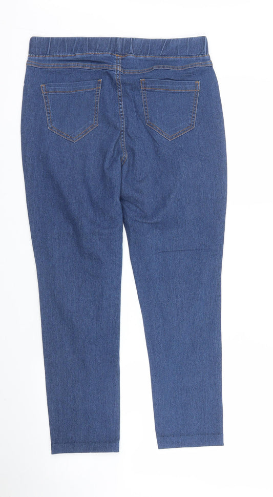 Avon Womens Blue Denim Cropped Jeans Size M L23 in