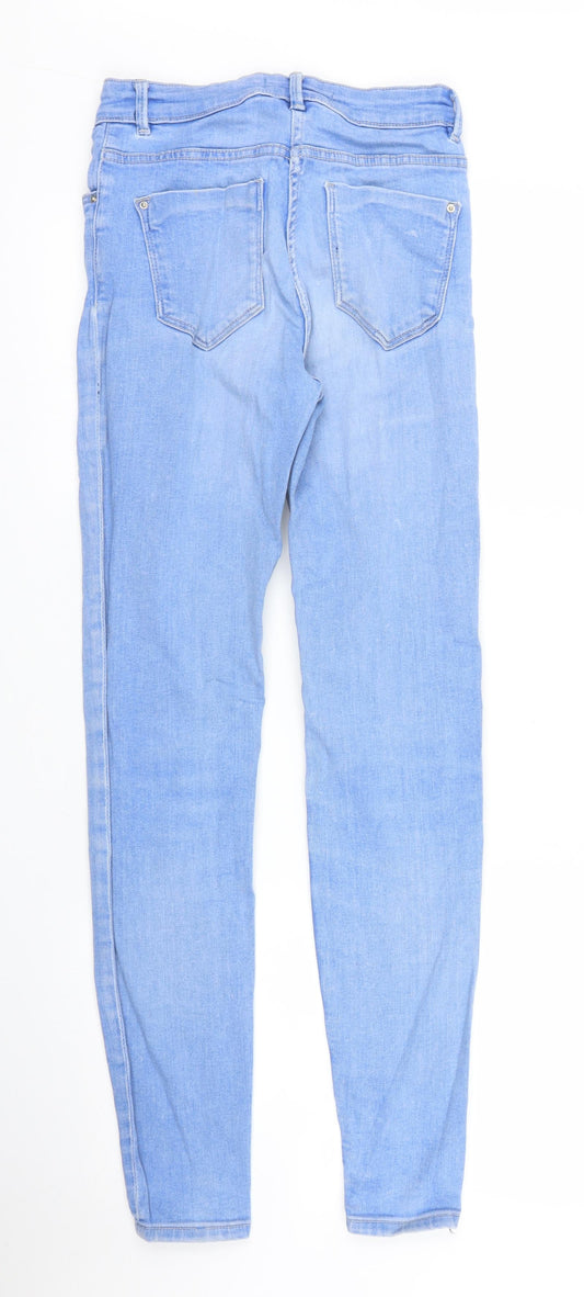 Papaya Womens Blue Denim Skinny Jeans Size 8 L29 in