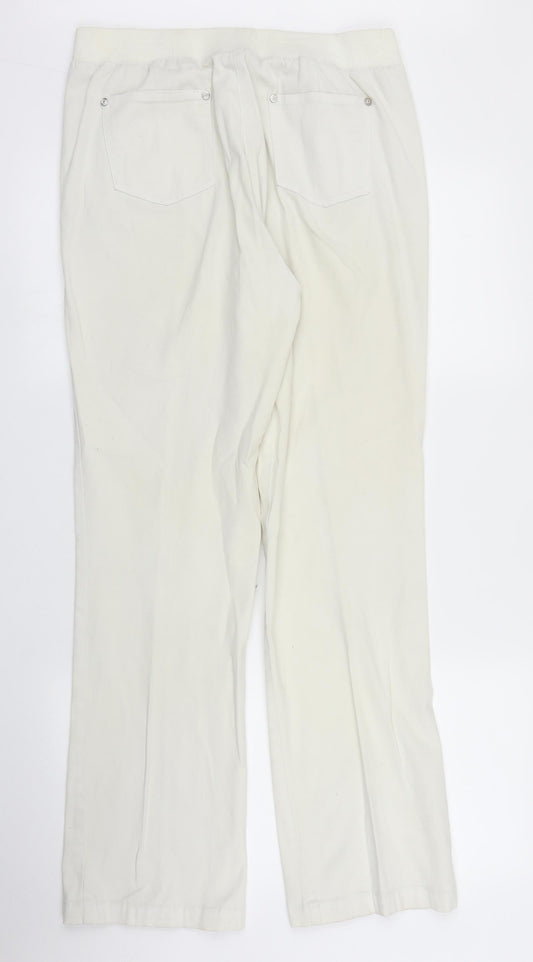 Maine New England Womens White Trousers Size 14 L30 in