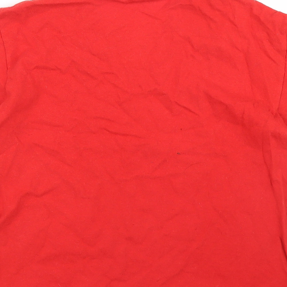Gildan Boys Red Basic T-Shirt Size S