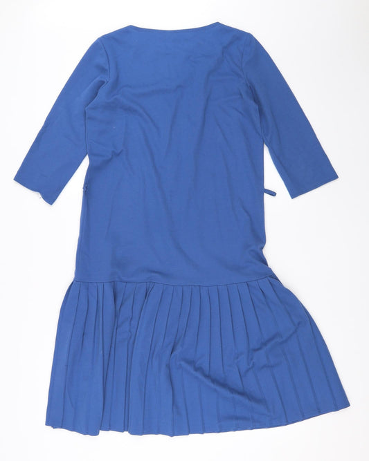 Preworn Womens Blue Fit & Flare Size 12