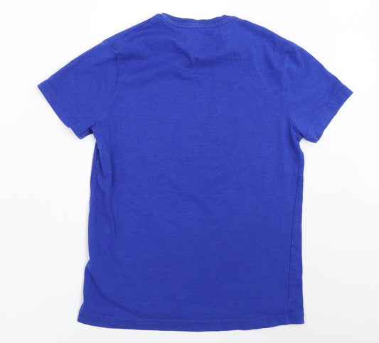 Marks and Spencer Boys Blue Basic T-Shirt Size 10-11 Years