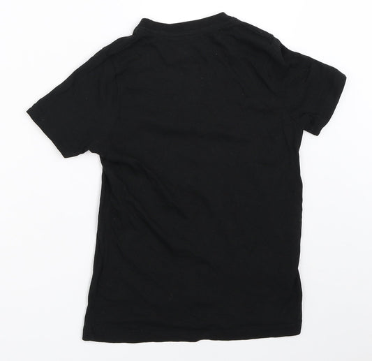 Pepperts! Boys Black Basic T-Shirt Size 7-8 Years