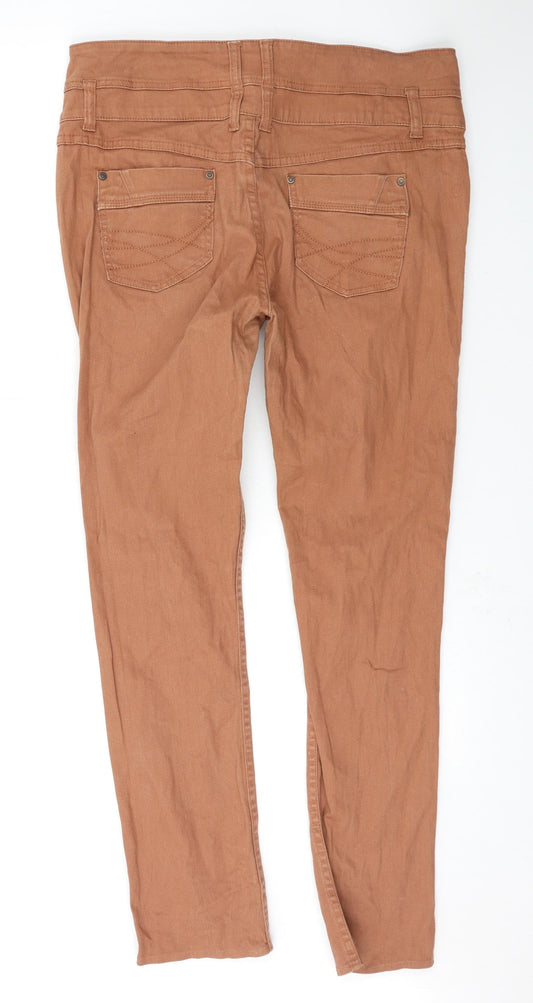 Urban Bliss Womens Orange Straight Jeans Size 14 L30 in