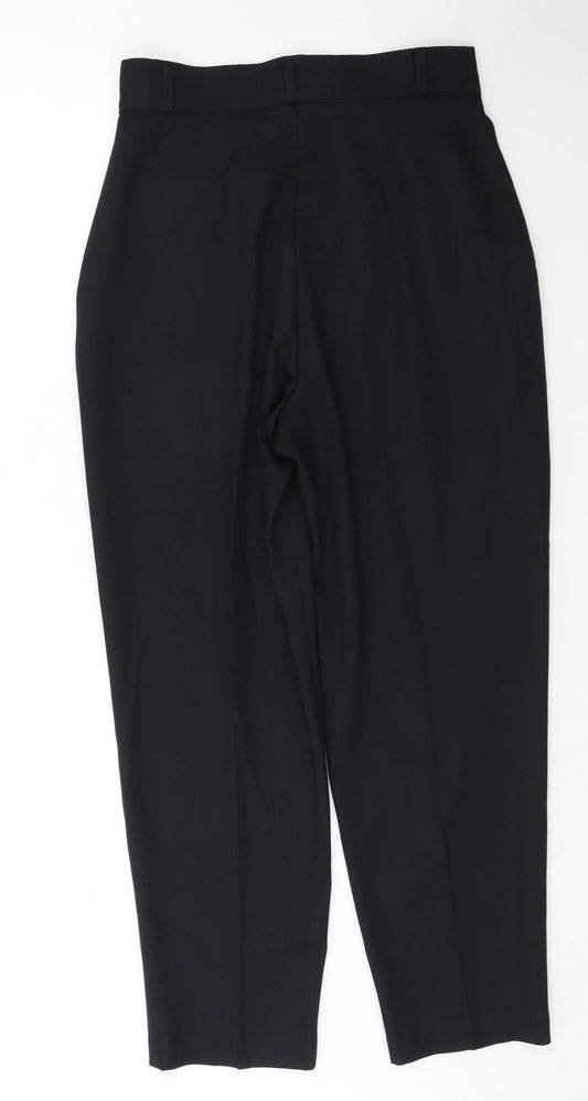 BHS Womens Black Trousers Size 14 L28 in