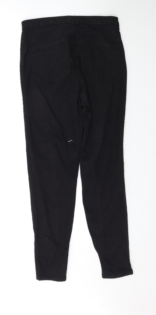 Denim & Co. Womens Black Skinny Jeans Size 12 L29 in