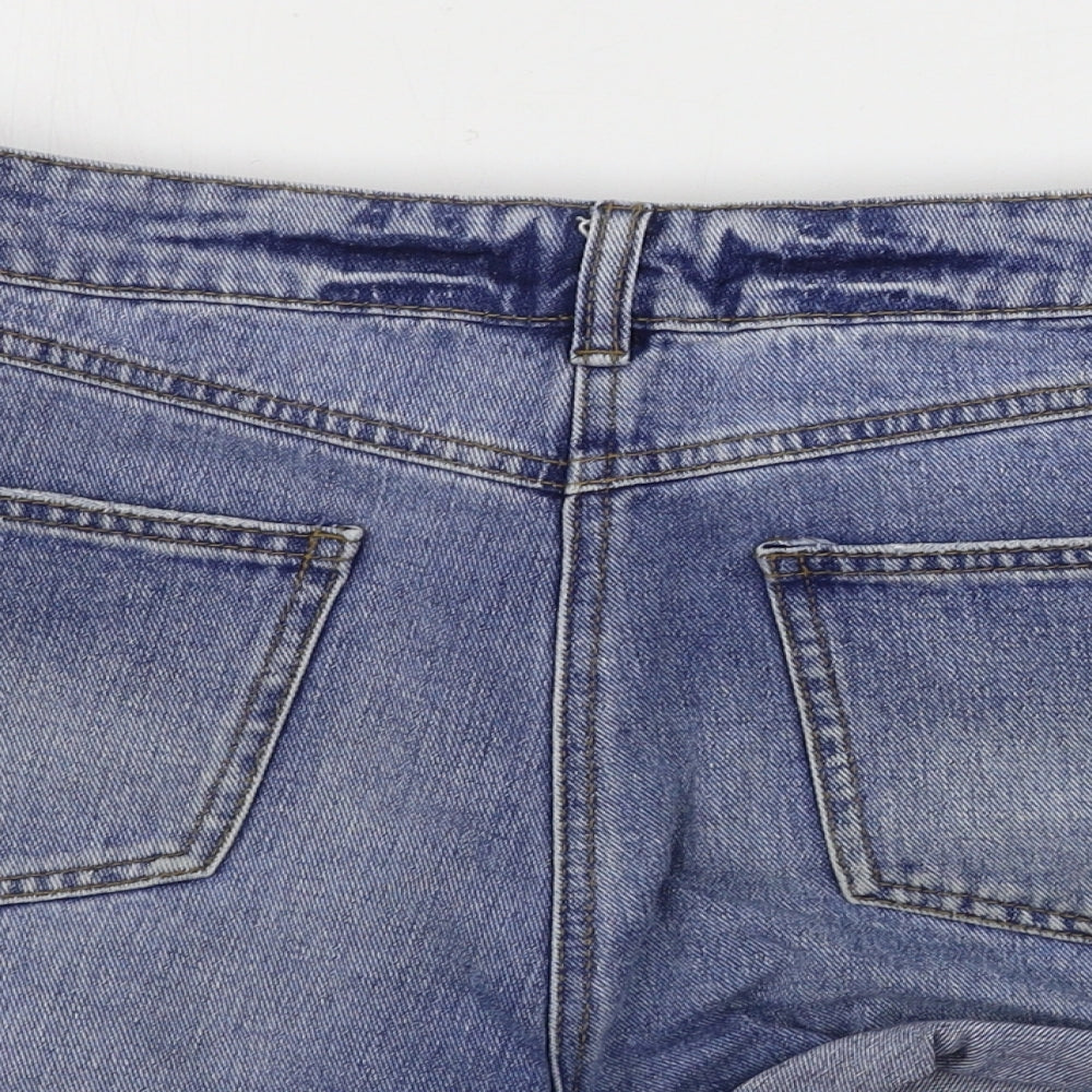 Matalan Womens Blue Cut-Off Shorts Size 10