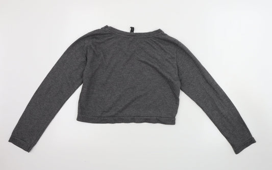 Stradivarius Womens Grey Pullover Jumper Size M
