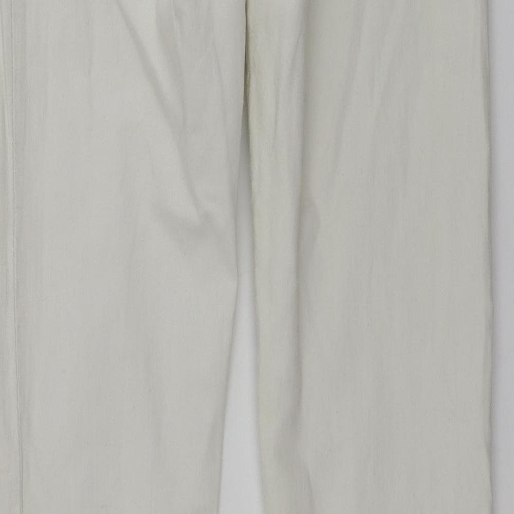 Bershka Womens White Skinny Jeans Size 26 in L26 in