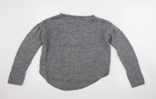 BSK Womens Grey Pullover Jumper Size S