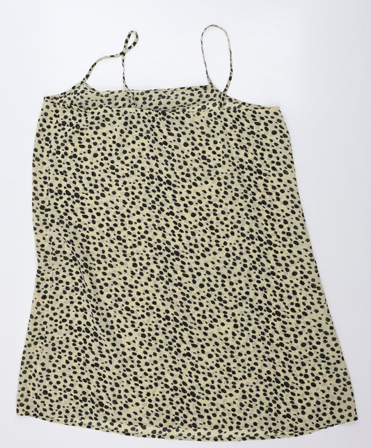 in bellezza Womens Beige Animal Print Basic Blouse Size 20