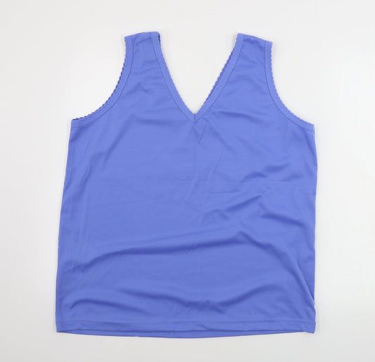 NUGGETS Womens Blue Basic Tank Size XL
