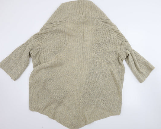 Saint Tropez Womens Beige Cardigan Jumper Size L