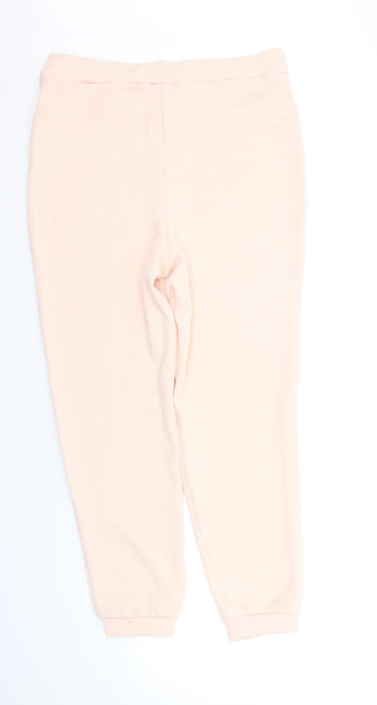 Missguided Womens Beige Jogger Trousers Size 32 in L25 in