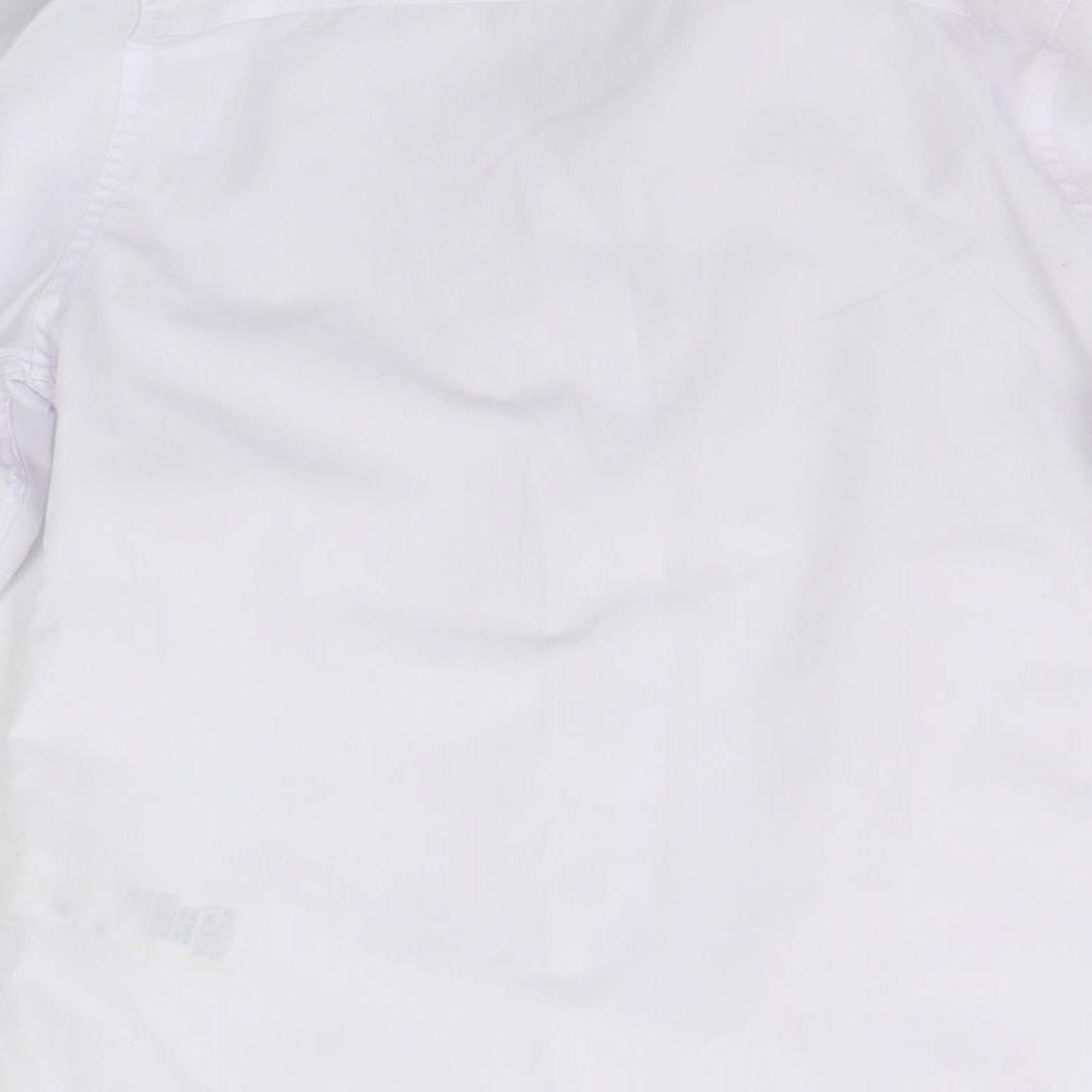 Marks and Spencer Girls White Basic Button-Up Size 10-11 Years