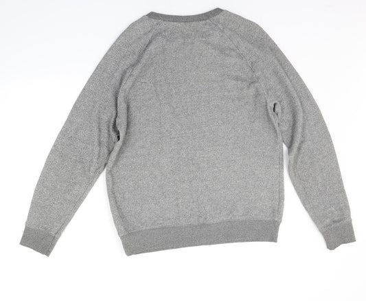 Topman Mens Grey Pullover Jumper Size S