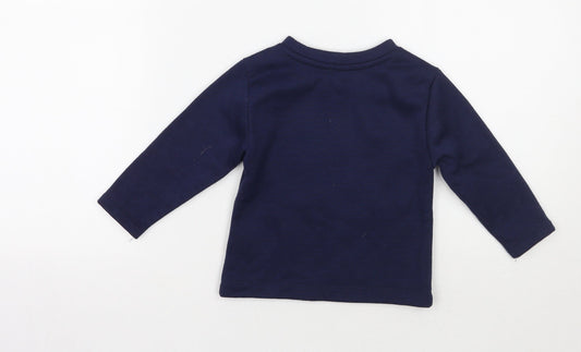 Reebok Boys Blue Pullover Jumper Size 18-24 Months