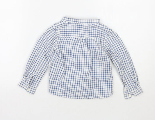 TEX Boys White Check Basic Button-Up Size 2 Years