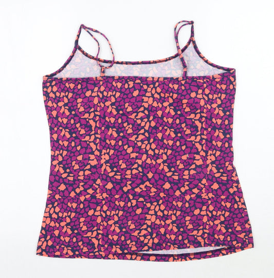 Papaya Mens Pink Animal Print T-Shirt Size 18
