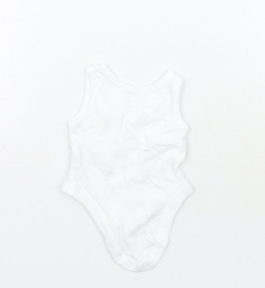 Nutmeg Girls White Babygrow One-Piece Size Newborn - Tiny baby