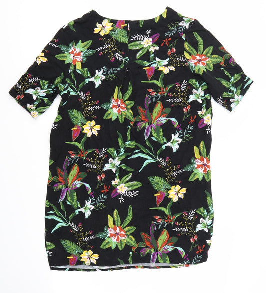 true SPIRIT Womens Multicoloured Floral Shirt Dress Size M