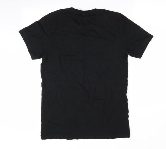 Canvas Mens Black T-Shirt Size M - Sneaky Fit