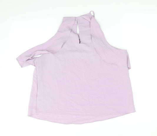 New Look Womens Purple Camisole Blouse Size 12 - Cut out shoulders