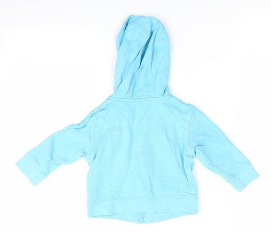 George Boys Blue Full Zip Jumper Size 6-9 Months - Hoodie
