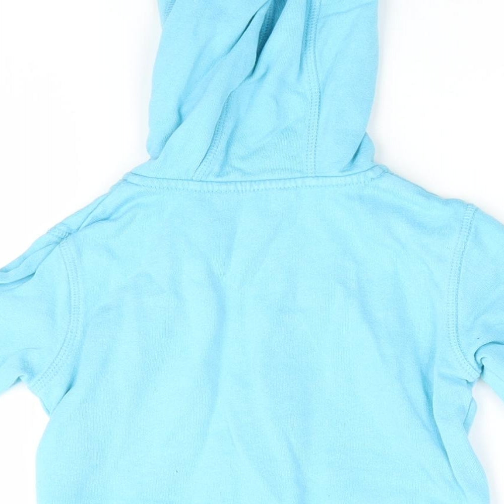 George Boys Blue Full Zip Jumper Size 6-9 Months - Hoodie