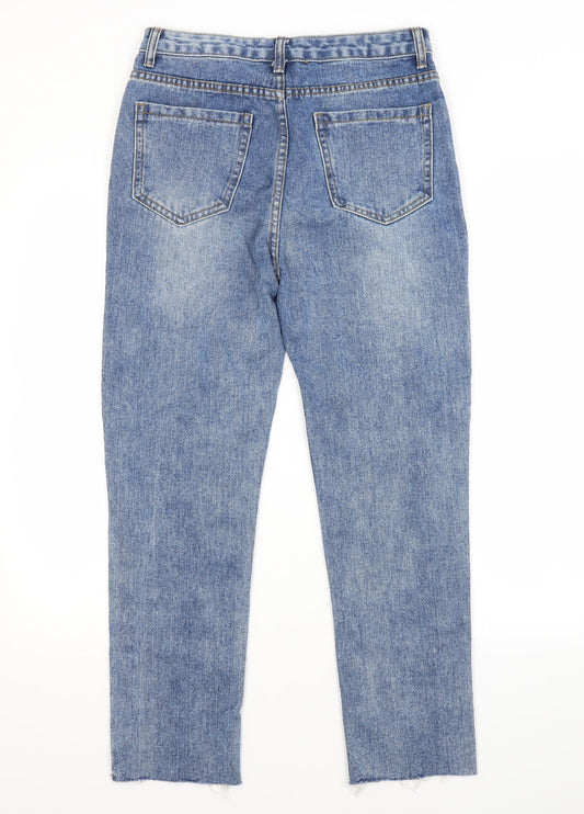 Preworn Womens Blue Straight Jeans Size L L26 in