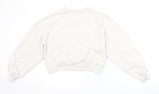 In the Style Womens White Animal Print Pullover Sweatshirt
