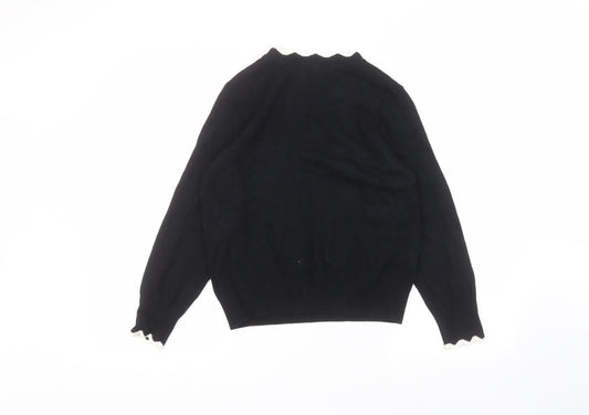 H&M Womens Black Pullover Jumper Size S