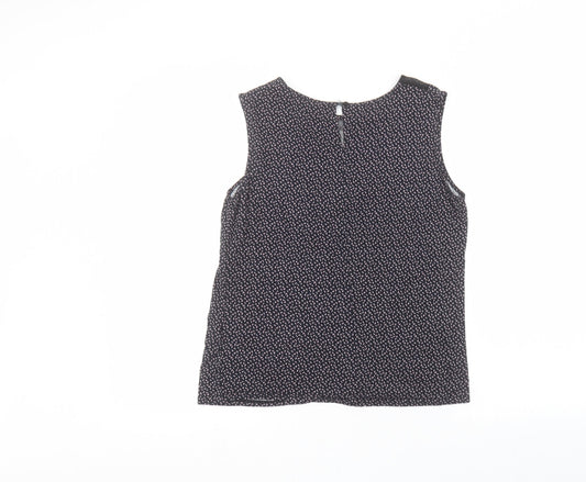 Mademoiselle R Womens Black Basic T-Shirt Size 10