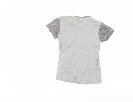 George Boys Grey Basic T-Shirt Size 3-4 Years