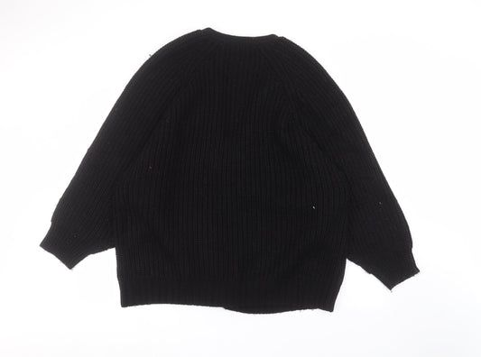 Brave Soul Womens Black Jacket Coatigan Size M
