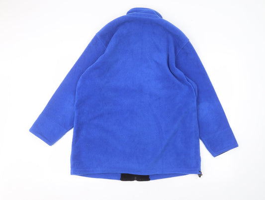 Poppy Mens Blue Full Zip Jumper Size M