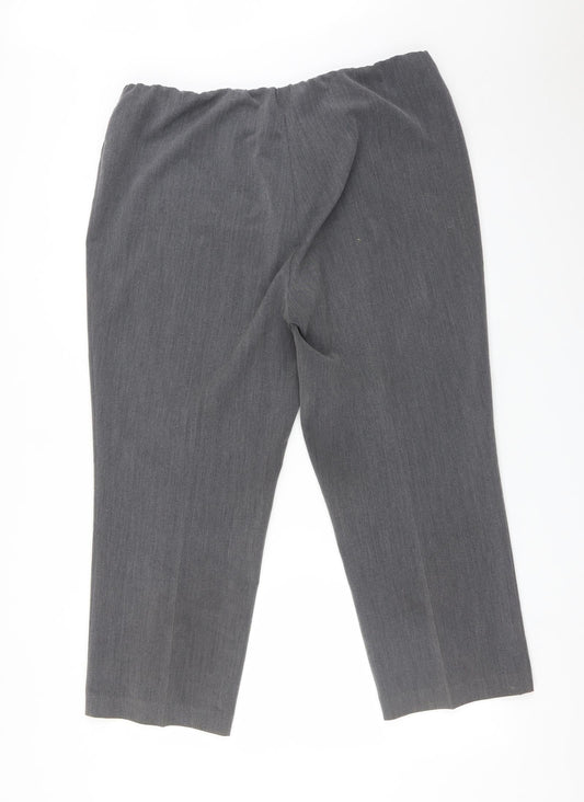 BM Womens Grey Trousers Size 18 L25 in