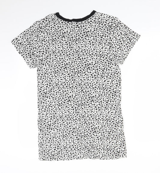PRETTYLITTLETHING Womens Multicoloured Animal Print Basic T-Shirt Size 8