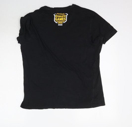 Preworn Womens Black Basic T-Shirt Size M